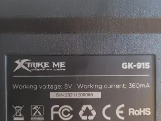 Gamer tastatur xtrike me gk-915 