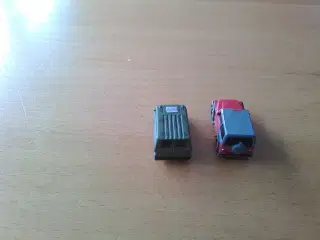 Meget små legetøjsbiler