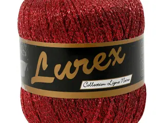 Lurex Garn Rød - 160 m, 25g til kreative projekter