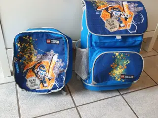 Skoletaske med ekstra taske til idræt 