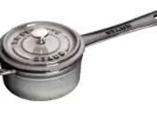 Mini cocotte grå m/ låg 0,25 ltr Håndtag Staub