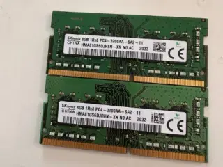 2 stk. 8GB DDR4 PC4-3200, Perfekt  2 stk.