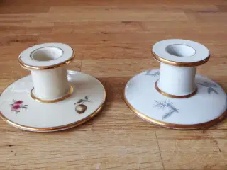 Porcelains lysestager fra KMP