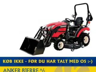 Yanmar SA 221 4WD inkl. 152 cm klipper og frontlæsser med skovl