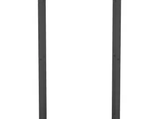 Brændestativ 50x28x94 cm stål matsort