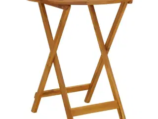 Foldbart havebord 70 cm massivt akacietræ