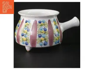 Håndmalet keramisk gryde (str. Ø 13 cm)