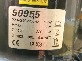 Havedam koi rørpumpe