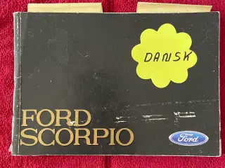Instruktionsbog Ford Scorpio