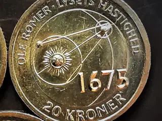 20 KR KRONE 2013 OLE RØMER LYSETS HASTIGHED 1675