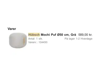 Hübsch Mochi puf - som ny