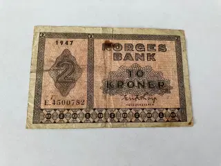 2 Kroner 1947 Norge