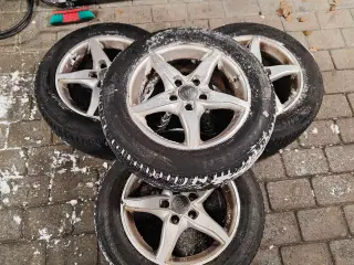 Rimelige grimme alufælge med rimelig nye dæk