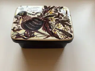 Royal Copenhagen Fajance smørskål med låg