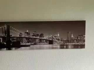 Lærredstryk New York Brooklyn Bridge 40x120