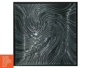 Dekorativt glasfad (str. 30,5 x 30,5 cm)