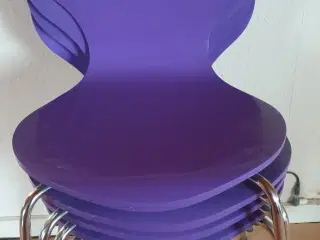 Stabelstole 4 stk i lilla