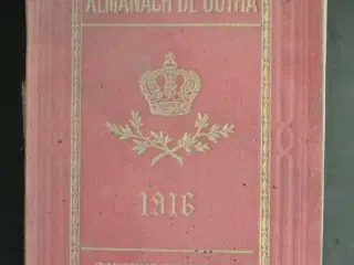 almanach de gotha 1916 - genealogique, diplomatiqu