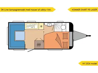 2026 - Hobby De Luxe 460 UFe   NY 2026 DK-Line SNART PÅ LAGER, hør nærmere. Masser af lækkert udstyr er med i prisen!