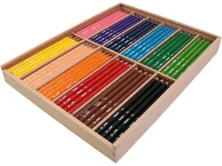 edu Jumbo Farveblyanter, tykkelse 10 mm, mine 5 mm, ass. farver, 12x12stk./ 1 pk.