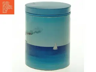 Blå kunstdåse fra Irma (str. 11,5x15 cm)