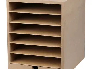 Kartonreol, H: 31,5 cm, D: 32 cm, B: 24,3 cm, A4, 1 stk.