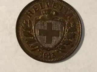 2 Rappen Switzerland 1913