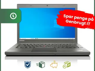 14" Lenovo ThinkPad T440 - Intel i5-4300U 1,9GHz 8GB 256SSD Touchskærm Win10 Pro - Grade A - bærbar computer