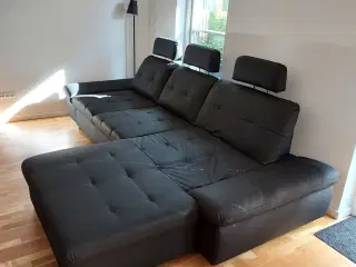 Sofa med chaiselong 