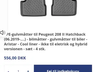 Bil måtter til.pegout208 NYE 