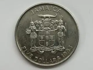 Jamaica Five Dollars 1993