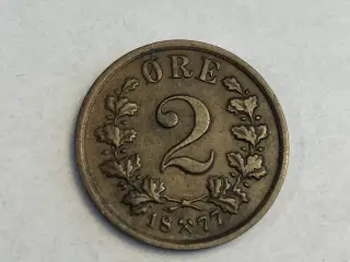 2 Øre 1877 Norge