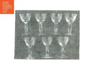 7 snapseglas fra uk (str. 8 CM Ø 45)
