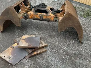 Skovl med sideplader 