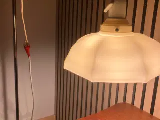 Antik åben glaspendel fra 1920'erne