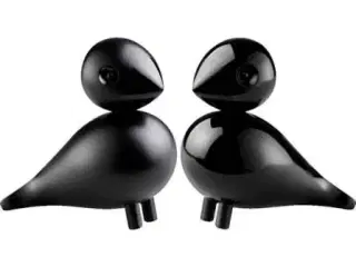 Kay Bojesen Turtelduer i sort 9 cm