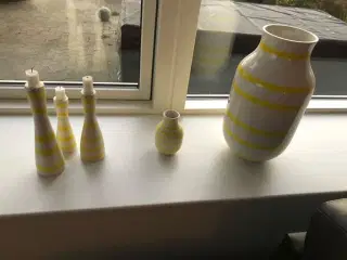 Kæhler vase og lysestager