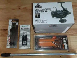 Hjul Baitrunner, bidmelder, line clip m.m.  nyt.