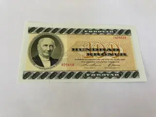 100 Kroner Færøerne 1994 - Flot kvalitet