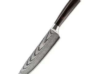 Japansk kokkekniv 7Cr17 – Damaskus-mønster