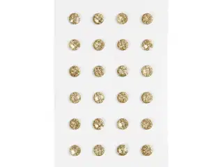 Rhinsten, diam. 8 mm, guld, 32stk./ 1 pk.