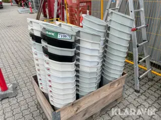 Blandet lot affaldsspande
