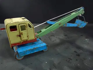 Sovjetisk bliklegetøj kran AZLK original