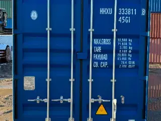 Står i Hvidovre NY 40 fods HC Container i Blå 