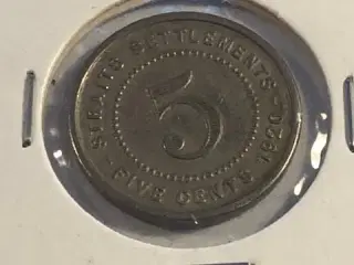 5 cents 1920 Straits Settlements