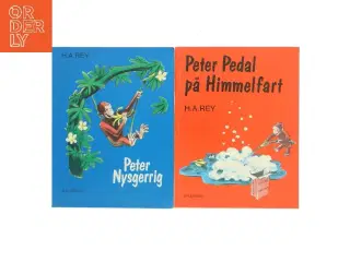 Peter Nysgerrig & Peter Pedal på Himmelfart af H.A. Rey (Bog)
