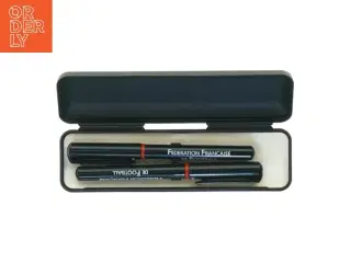 Pen-etui med kuglepenne (str. 17x5x2,5 cm)