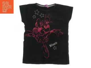 Sort T-shirt med Minnie Mouse print fra Disney (str. 140)
