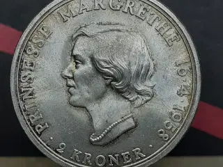2 kr 1958 erindringsmønt, sølv