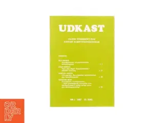 Udkast - Dansk tidsskrift for kritisk samfundsvidenskab (Bog)